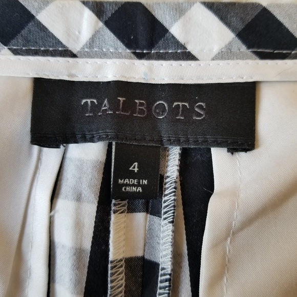 Talbots Buffalo Plaid Ankle Pants Size 4 - Picture 8 of 8